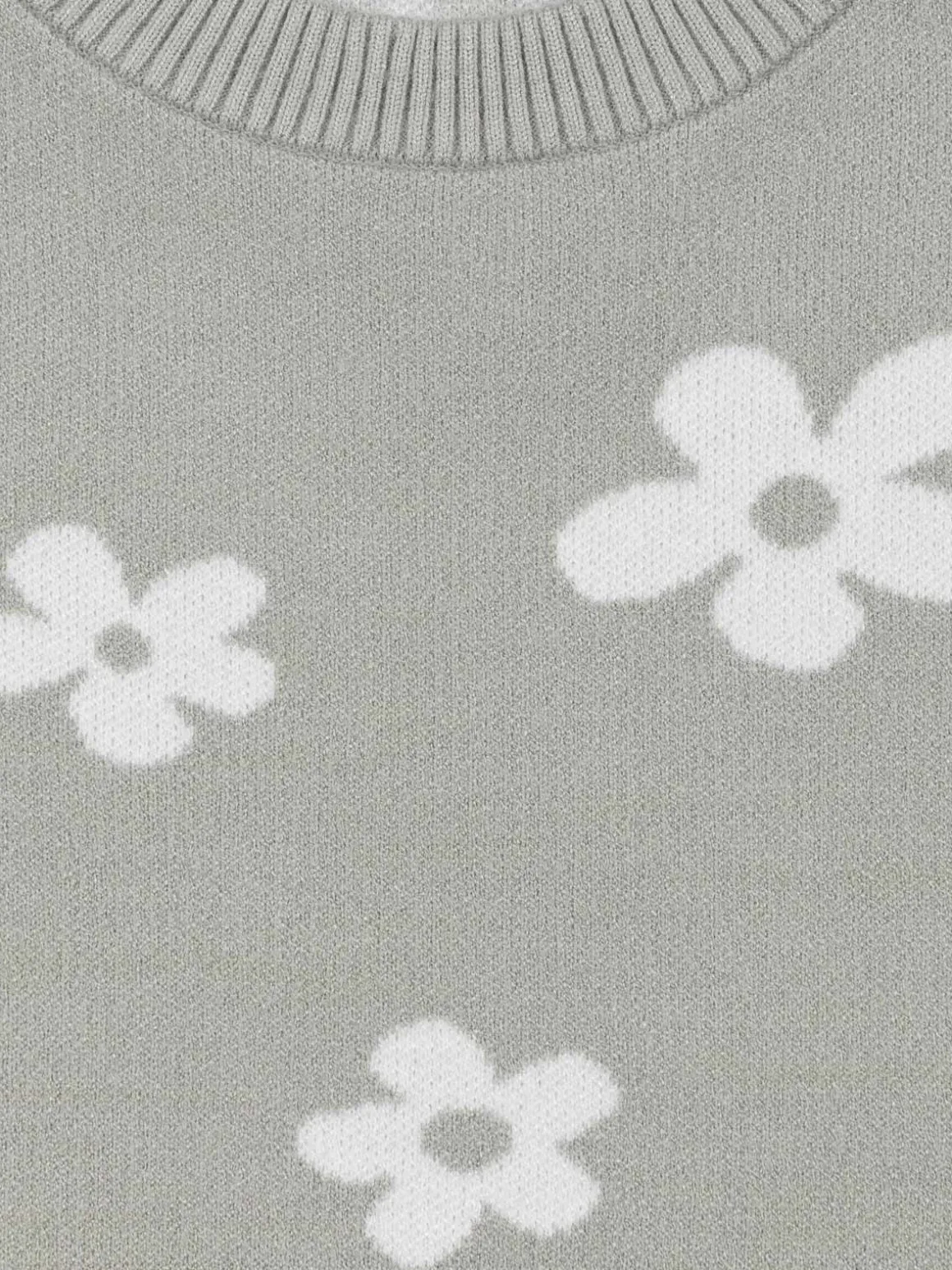 Pull motif fleuri fille (XXS-M))
