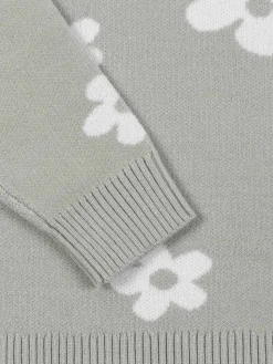 Pull motif fleuri fille (XXS-M))