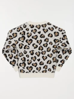 Pull motifs coeurs fille (3-12A)