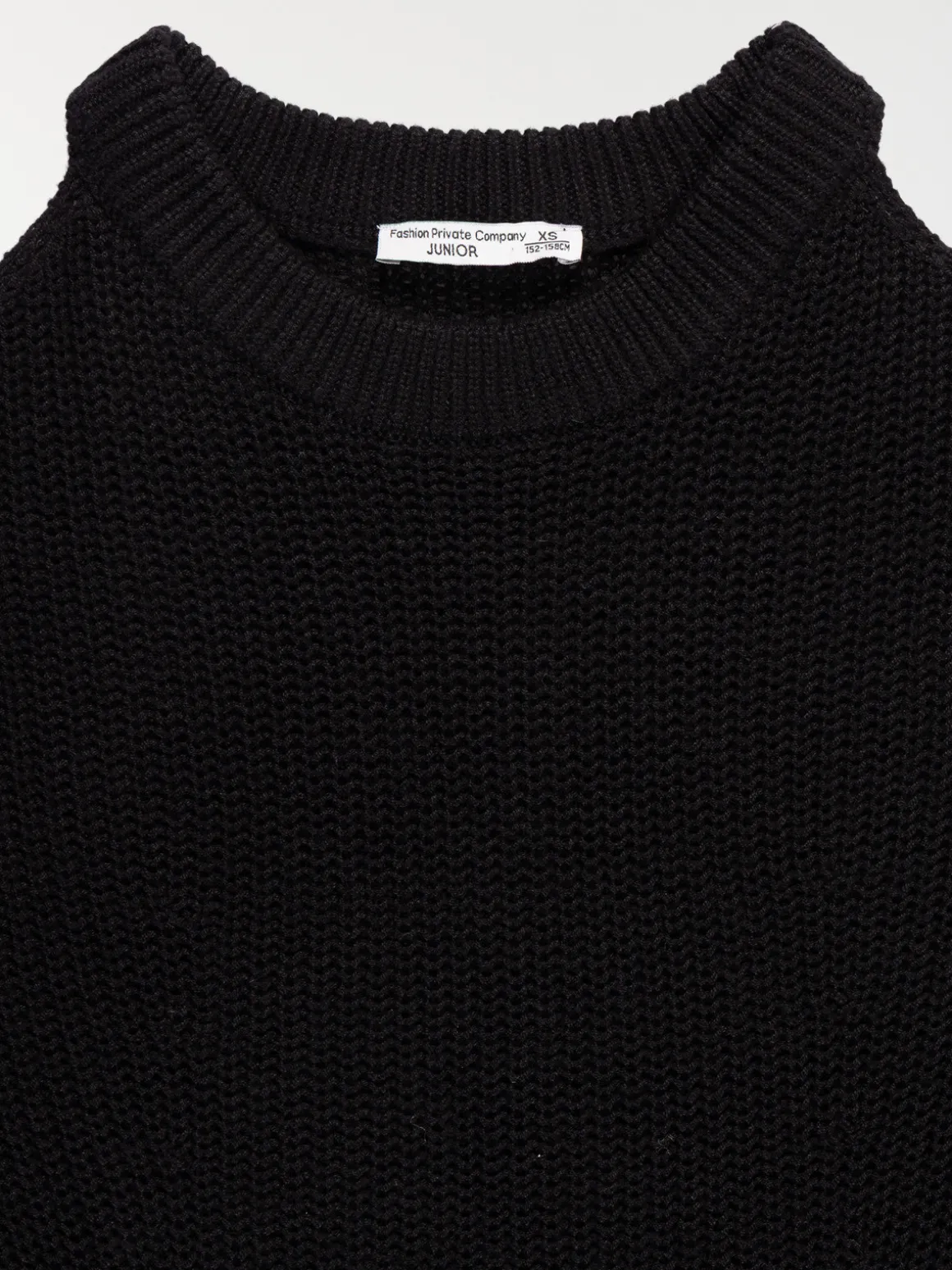 Pull épaules dénudées noir fille (XXS-M)