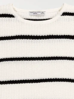 Pull rayé col rond fille (XXS-M)