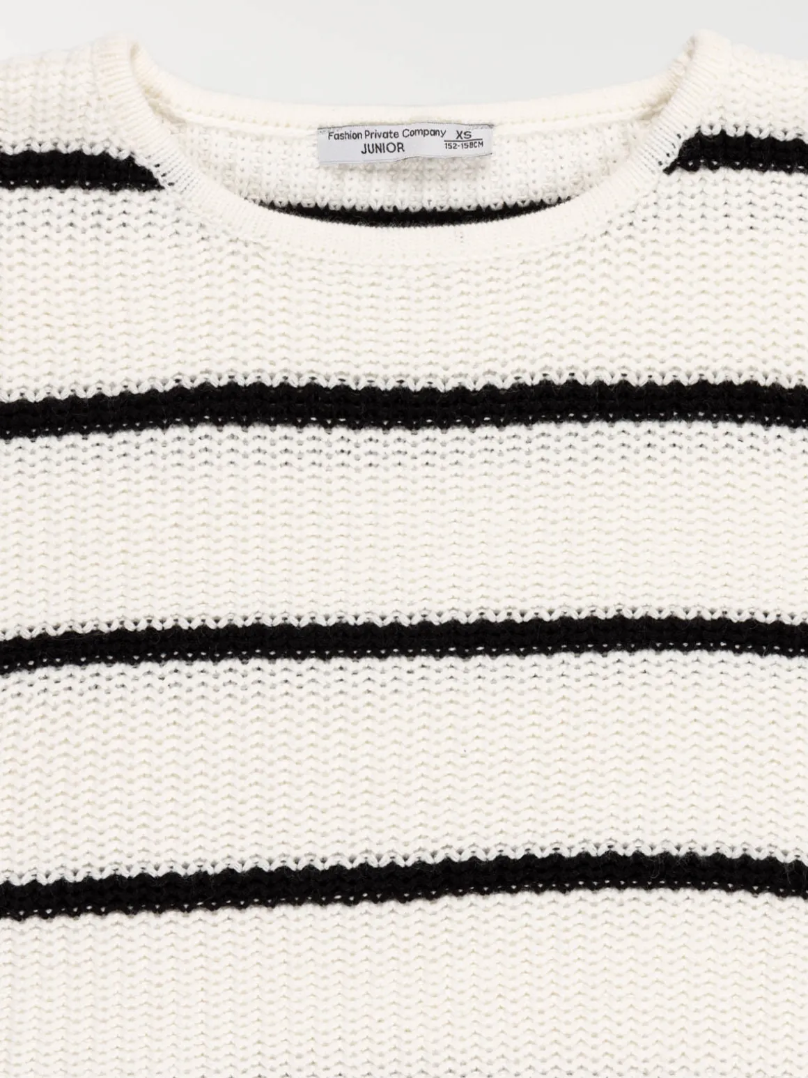Pull rayé col rond fille (XXS-M)
