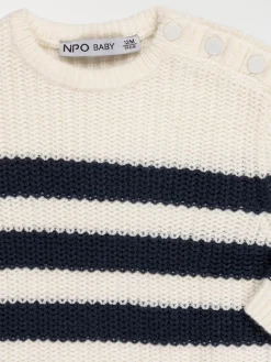 Pull rayé écru garçon (3-36M)