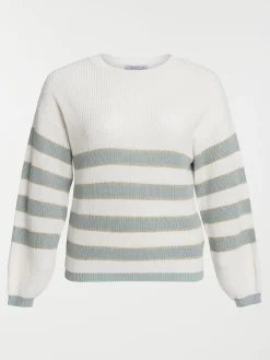 Pull rayures grande taille femme