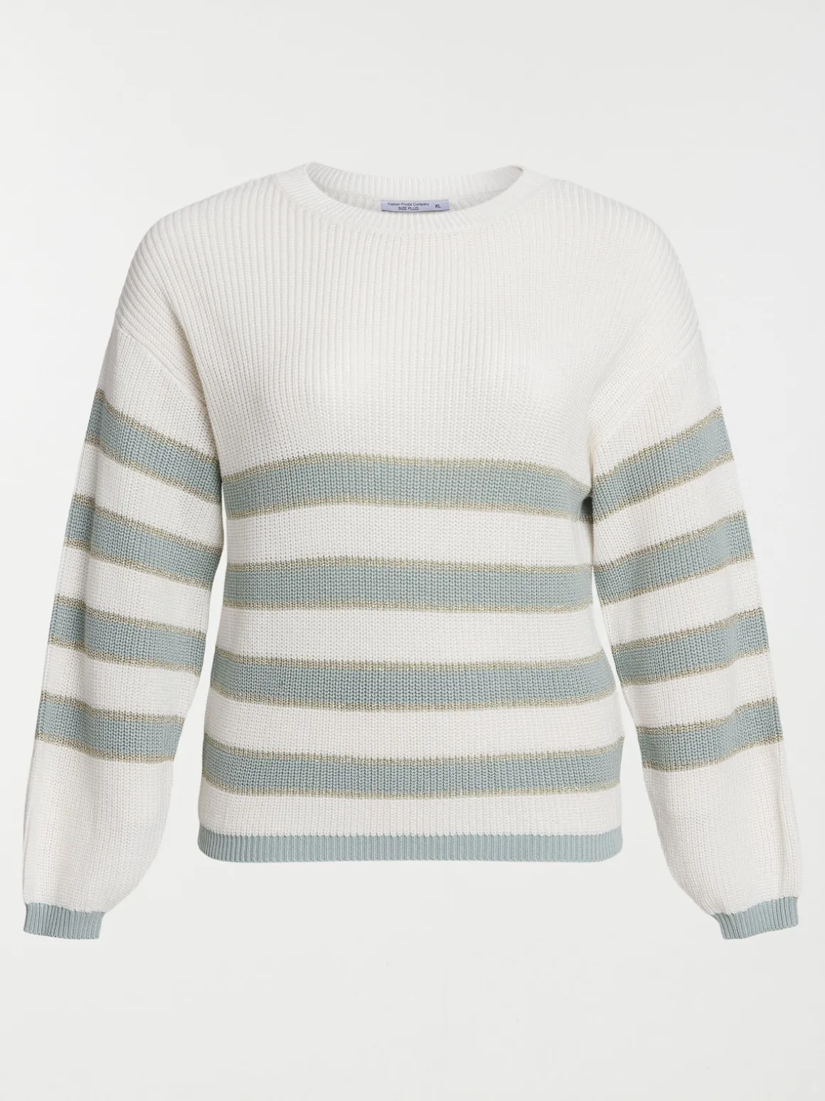 Pull rayures grande taille femme