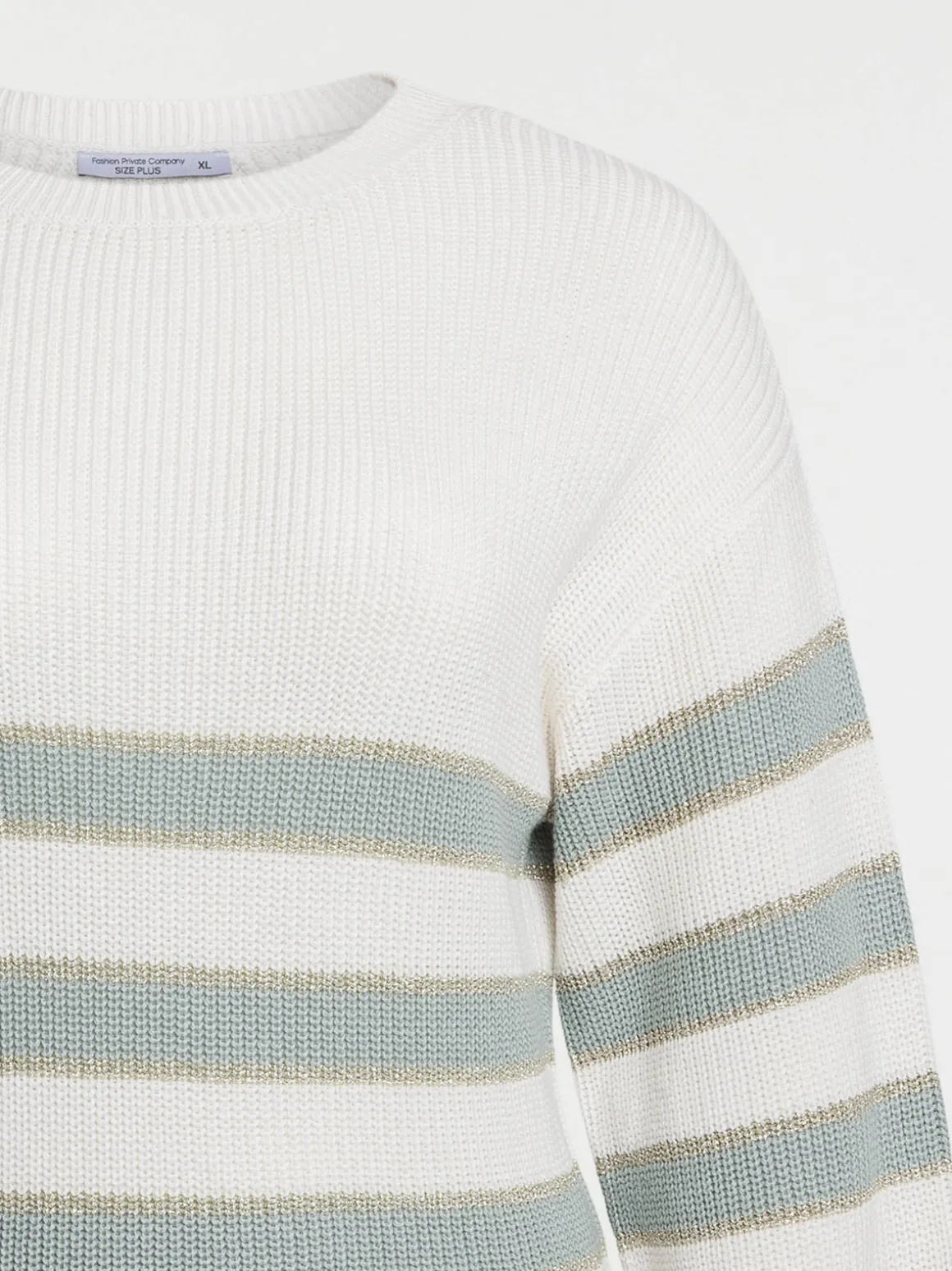Pull rayures grande taille femme