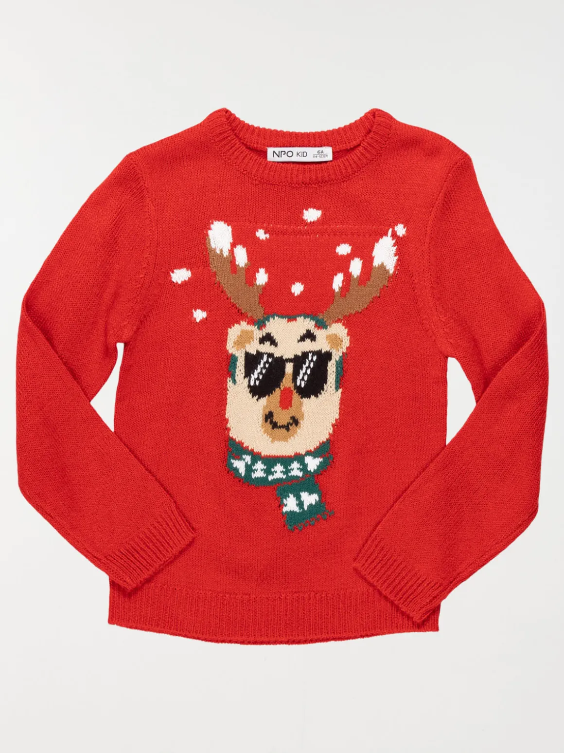 Pull renne de Noël garçon (3-12A)