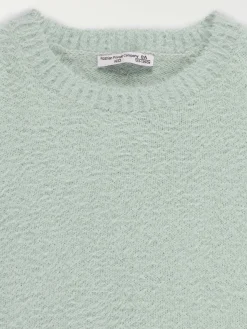 Pull vert d'eau baby fille (3-12A)