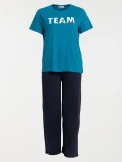 Pyjama canard vif grande taille femme