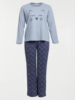 Pyjama chat grande taille femme