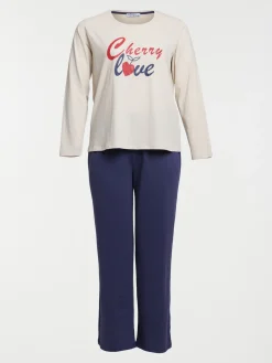 Pyjama cherry love grande taille femme