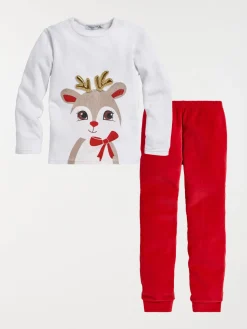 Pyjama de Noël renne fille (3-12A)