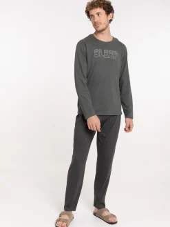 Pyjama homme gris ardoise