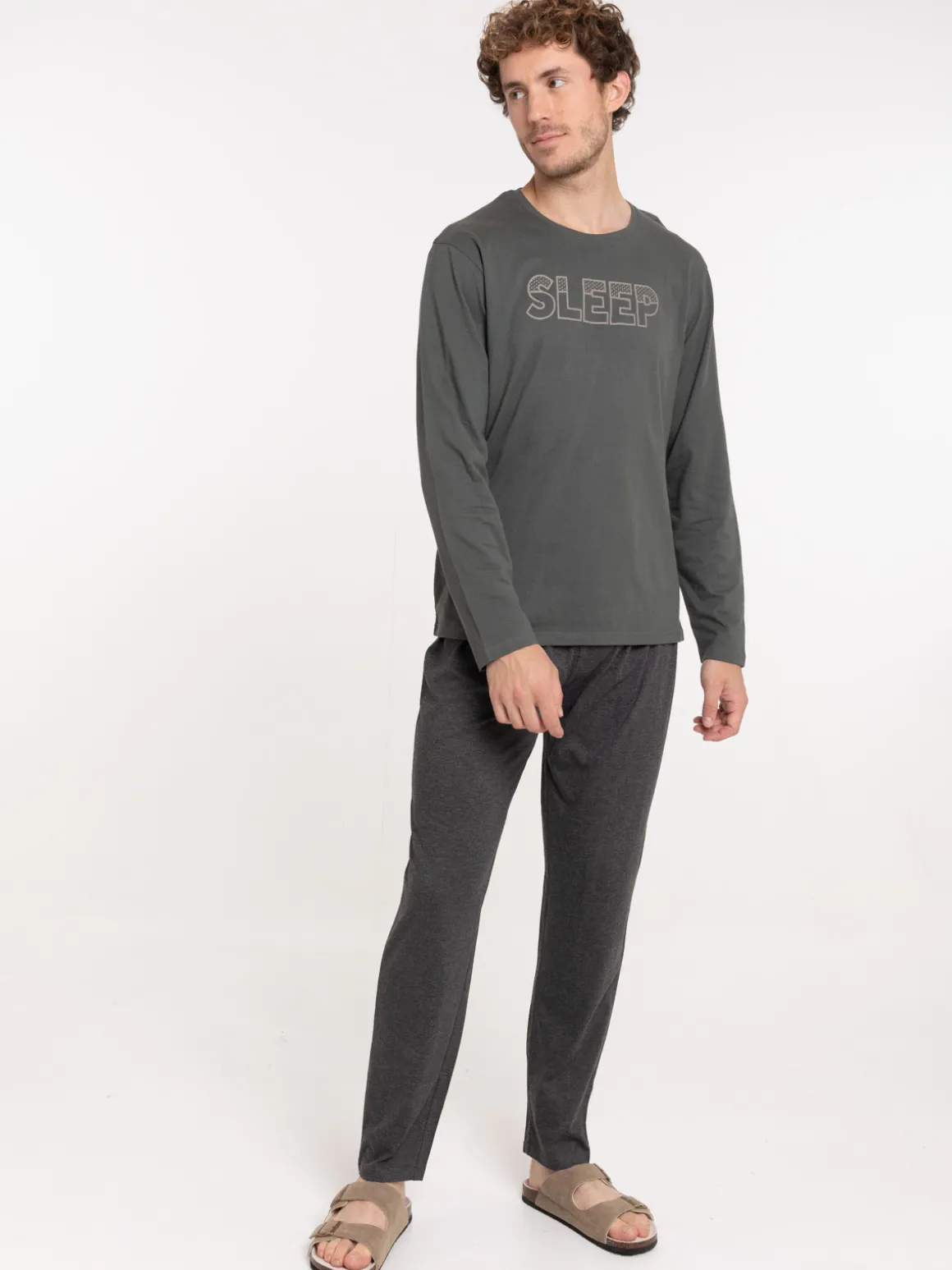 Pyjama homme gris ardoise