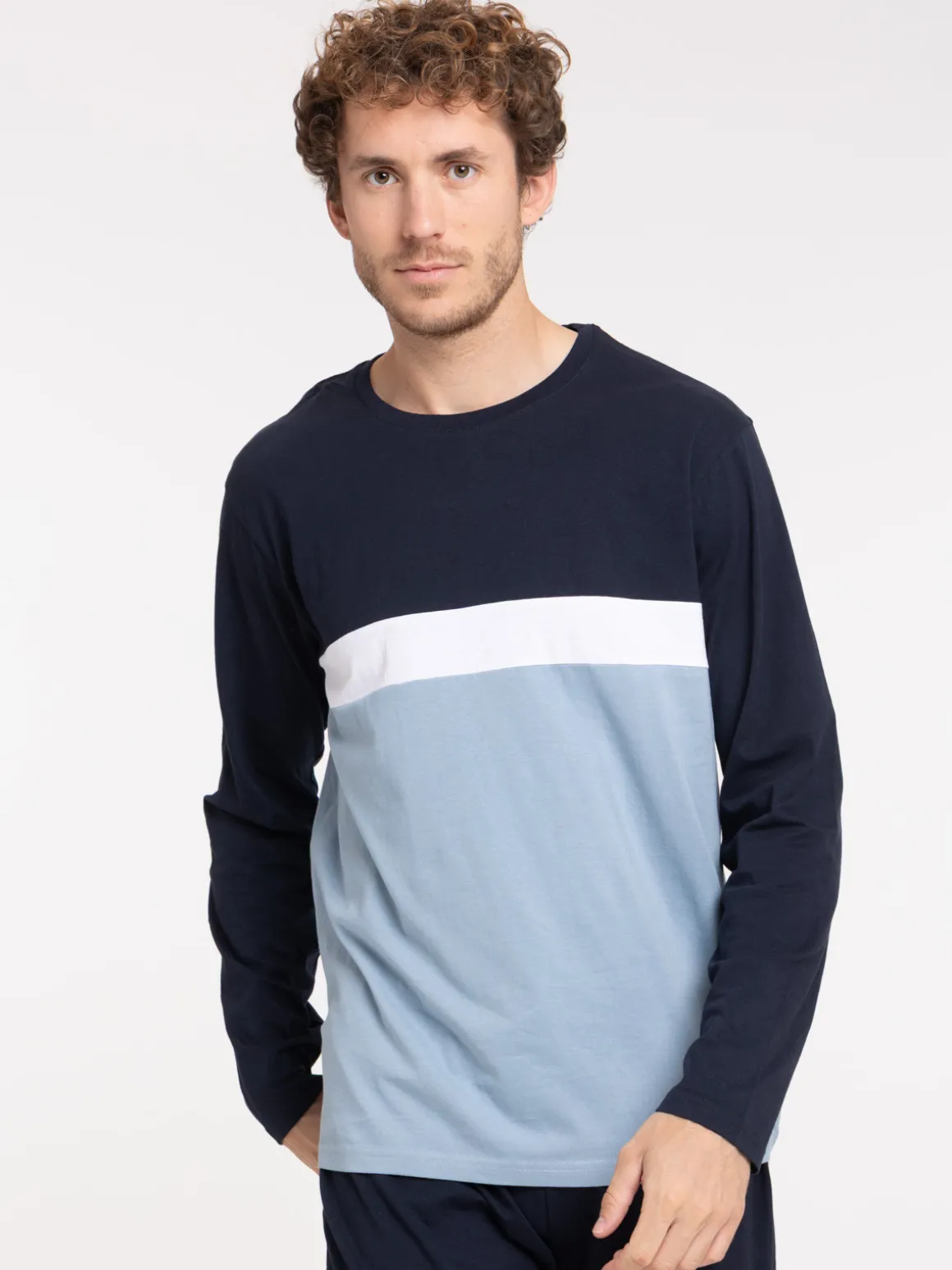 Pyjama homme tricolore