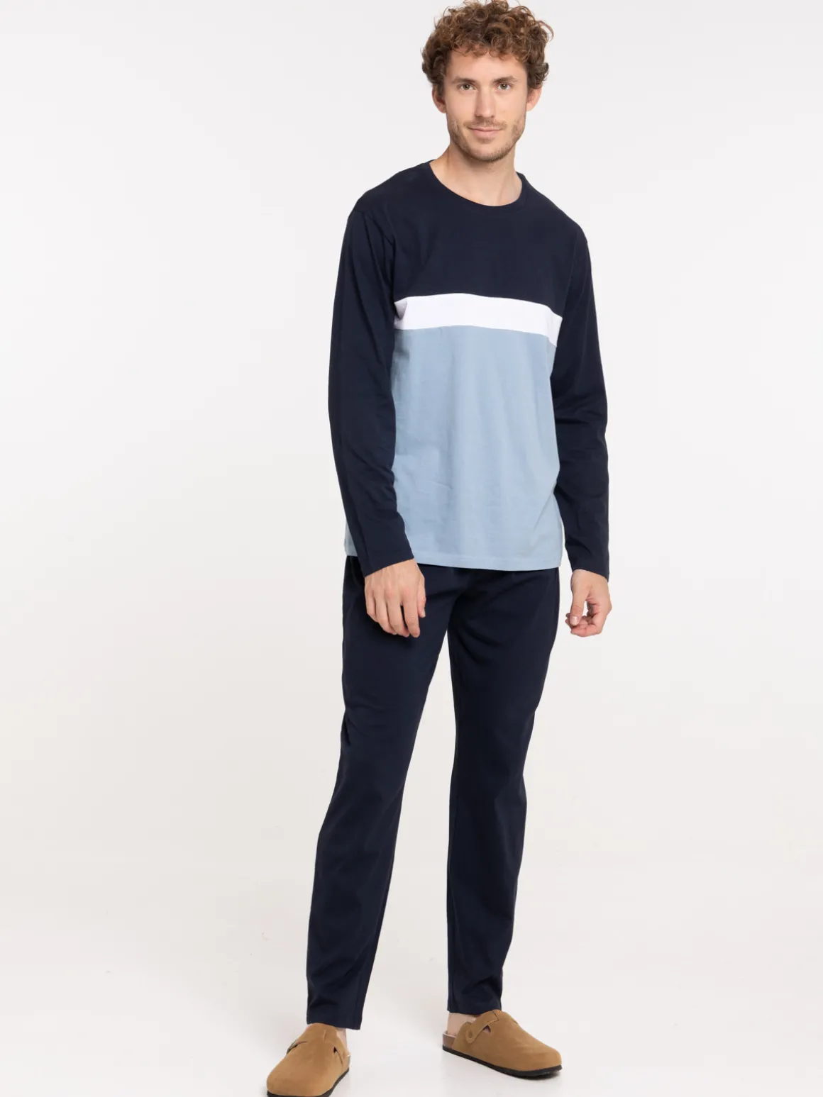 Pyjama homme tricolore