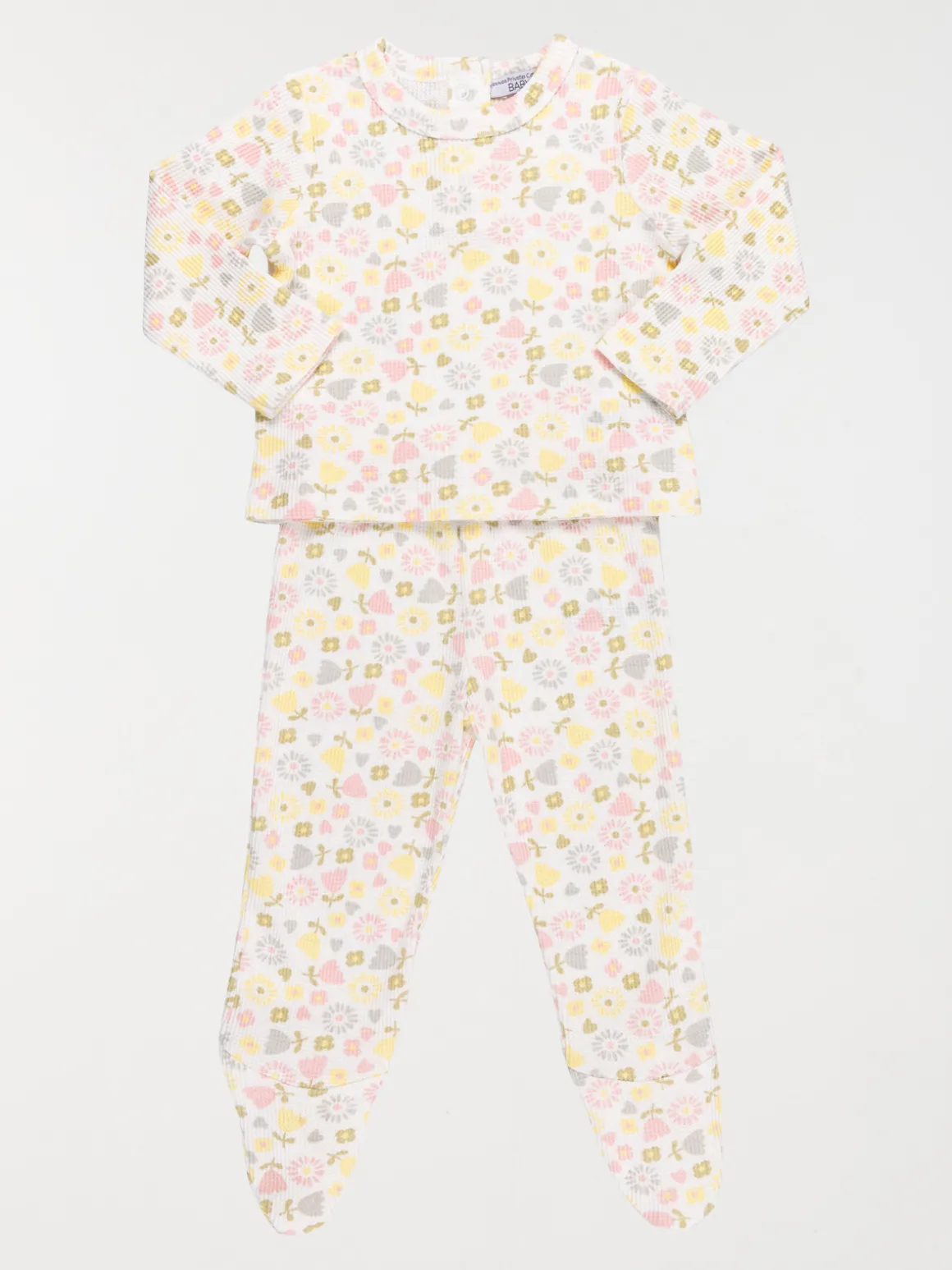 Pyjama imprimé fleuri fille (6-36M)