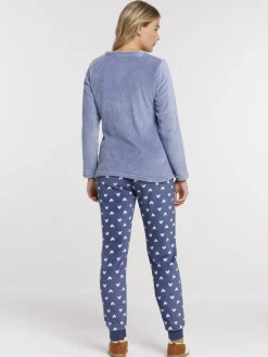 Pyjama polaire ourson femme