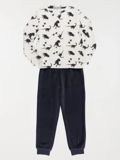 Pyjama velours dinosaure garçon (3-12A)