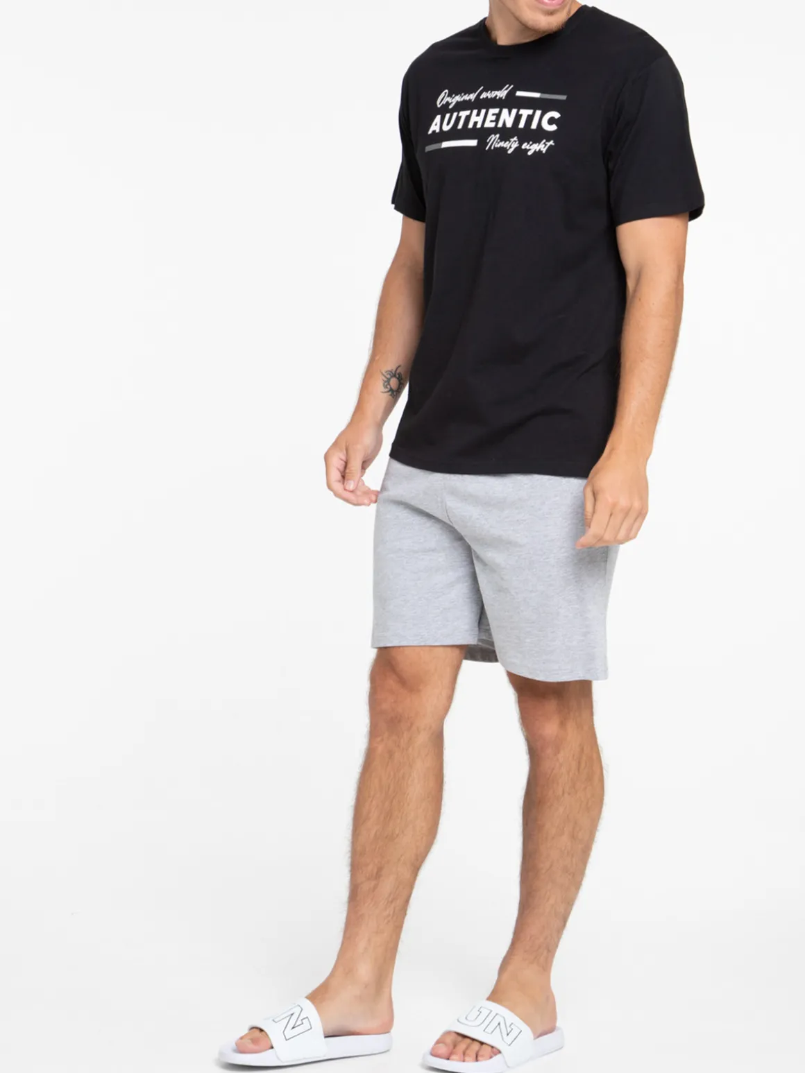 Pyjashort 100% coton noir homme