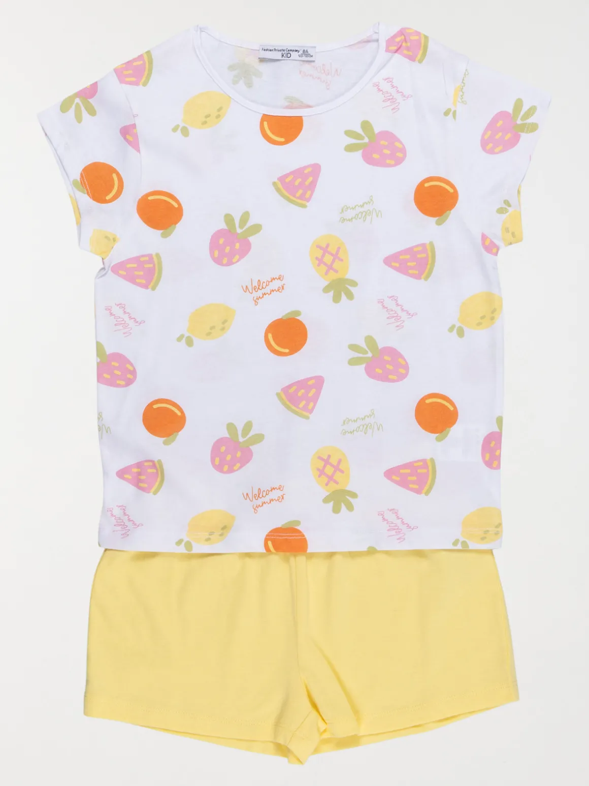 Pyjashort fruits fille (3-12A)