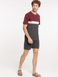 Pyjashort homme tricolore