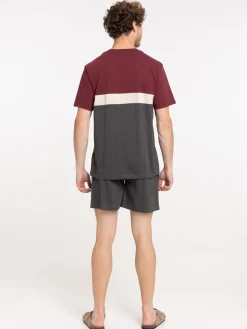 Pyjashort homme tricolore