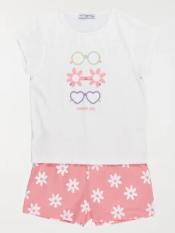 Pyjashort lunettes fille (3-12A)