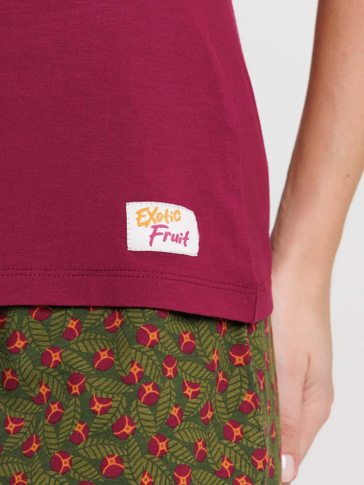 Pyjashort motif floral femme