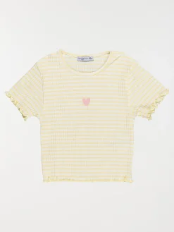 Pyjashort rayé et coeur fille (3-12A)
