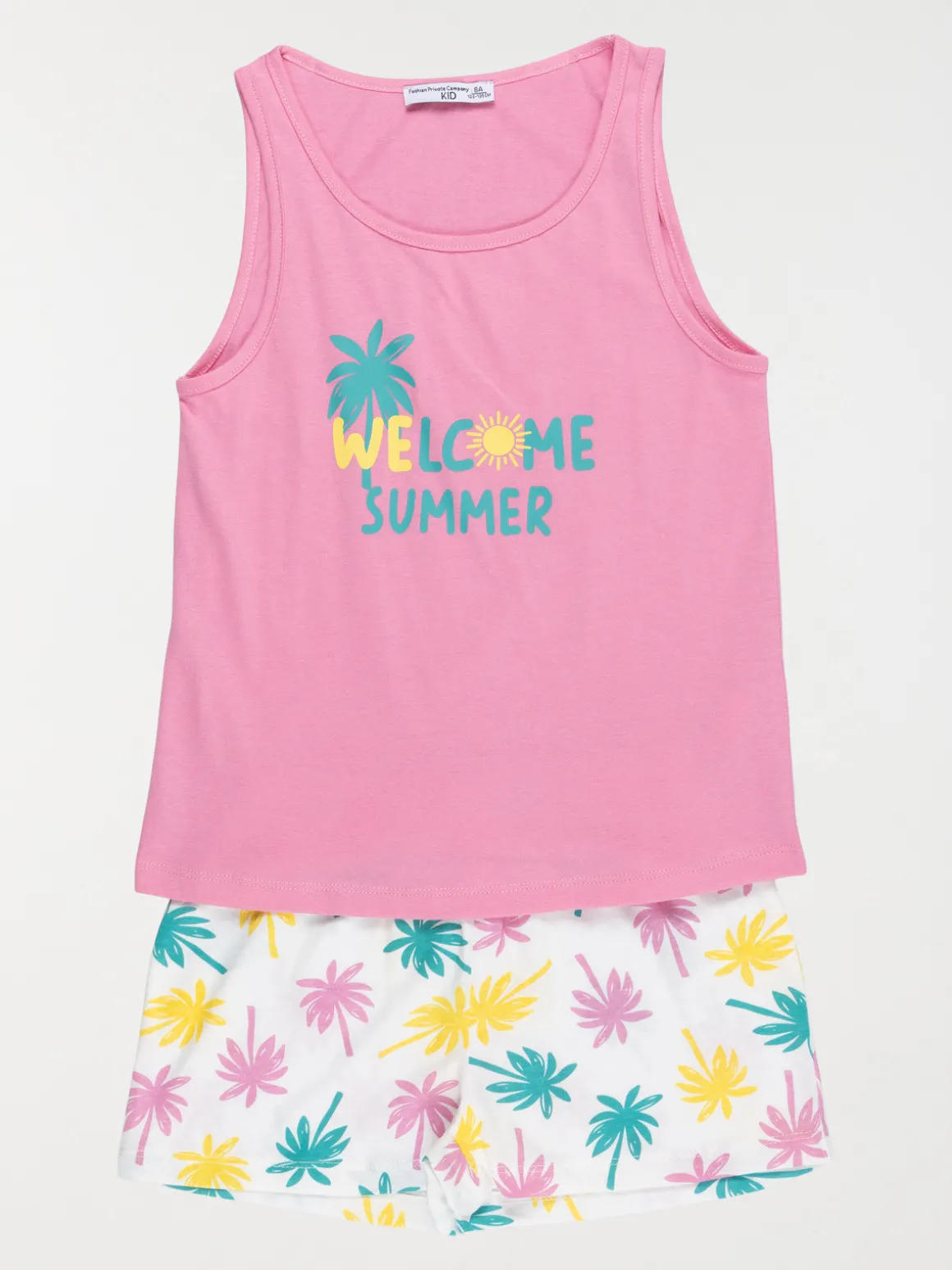 Pyjashort welcome summer fille (3-12A)
