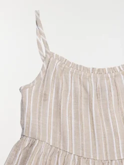 Robe à bretelles rayures fille (3-12A)