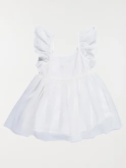 Robe blanche brodée fille (3-36M)