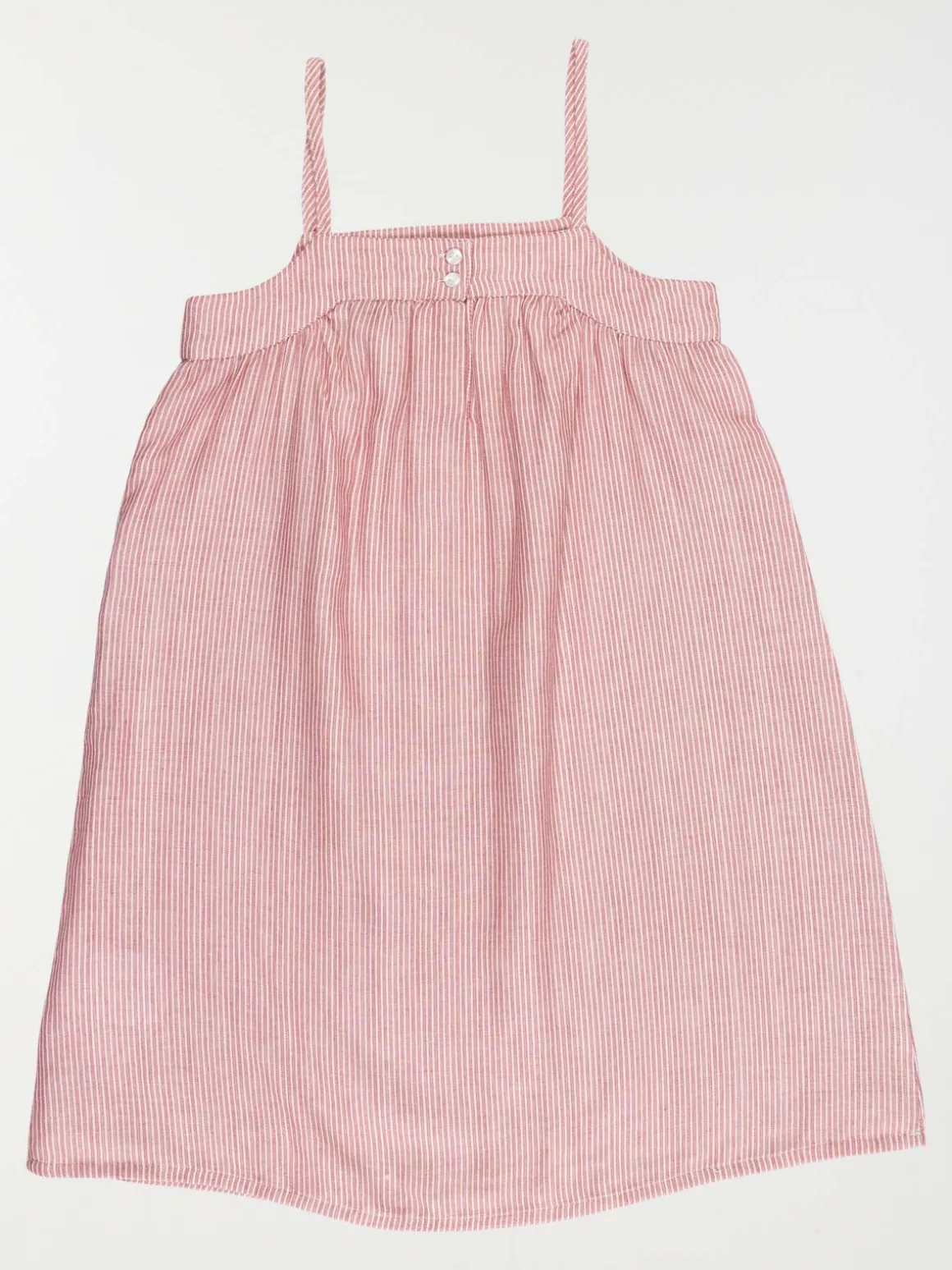 Robe bretelles vieux rose fille (3-12A)