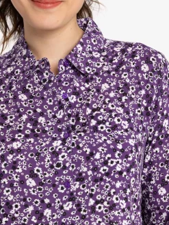 Robe chemise imprimée fleurie femme