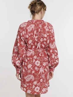 Robe chemise imprimée fleurie femme