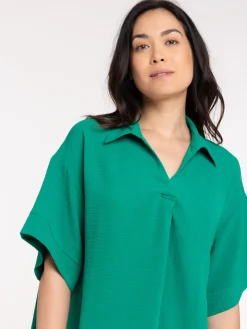 Robe courte femme vert bosphore