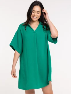 Robe courte femme vert bosphore