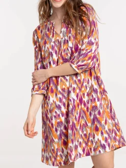 Robe courte imprimée femme
