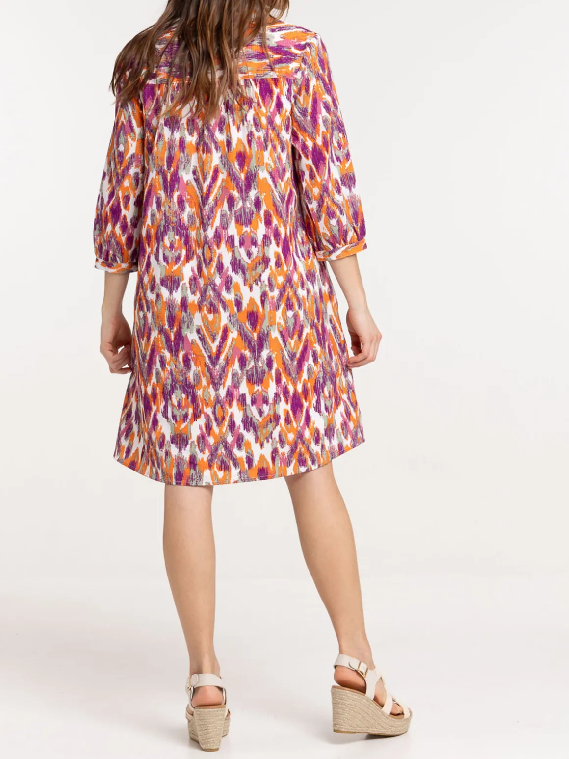 Robe courte imprimée femme