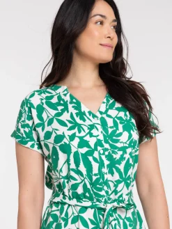 Robe courte imprimée femme