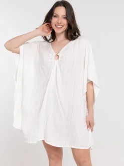 Robe courte rayée femme