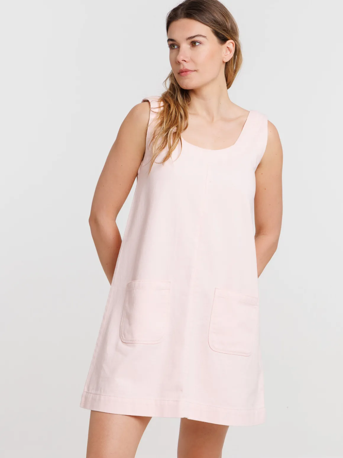 Robe courte retro pink femme
