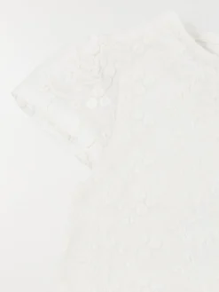 Robe écru avec broderie fille (3-36M)