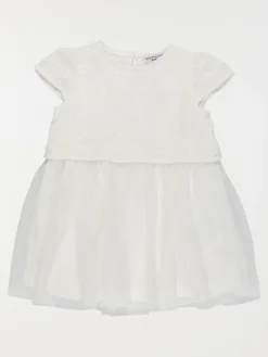 Robe écru avec broderie fille (3-36M)