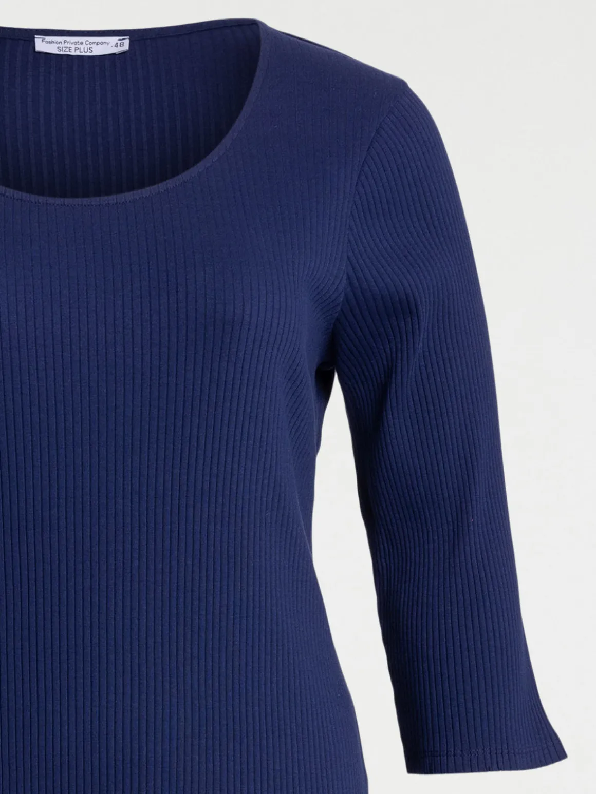 Robe côtelée grande taille femme