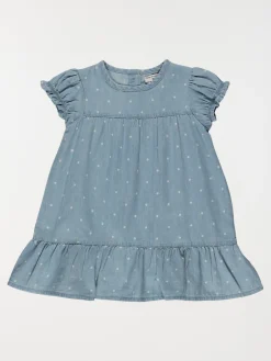 Robe denim à pois fille (3-24M)