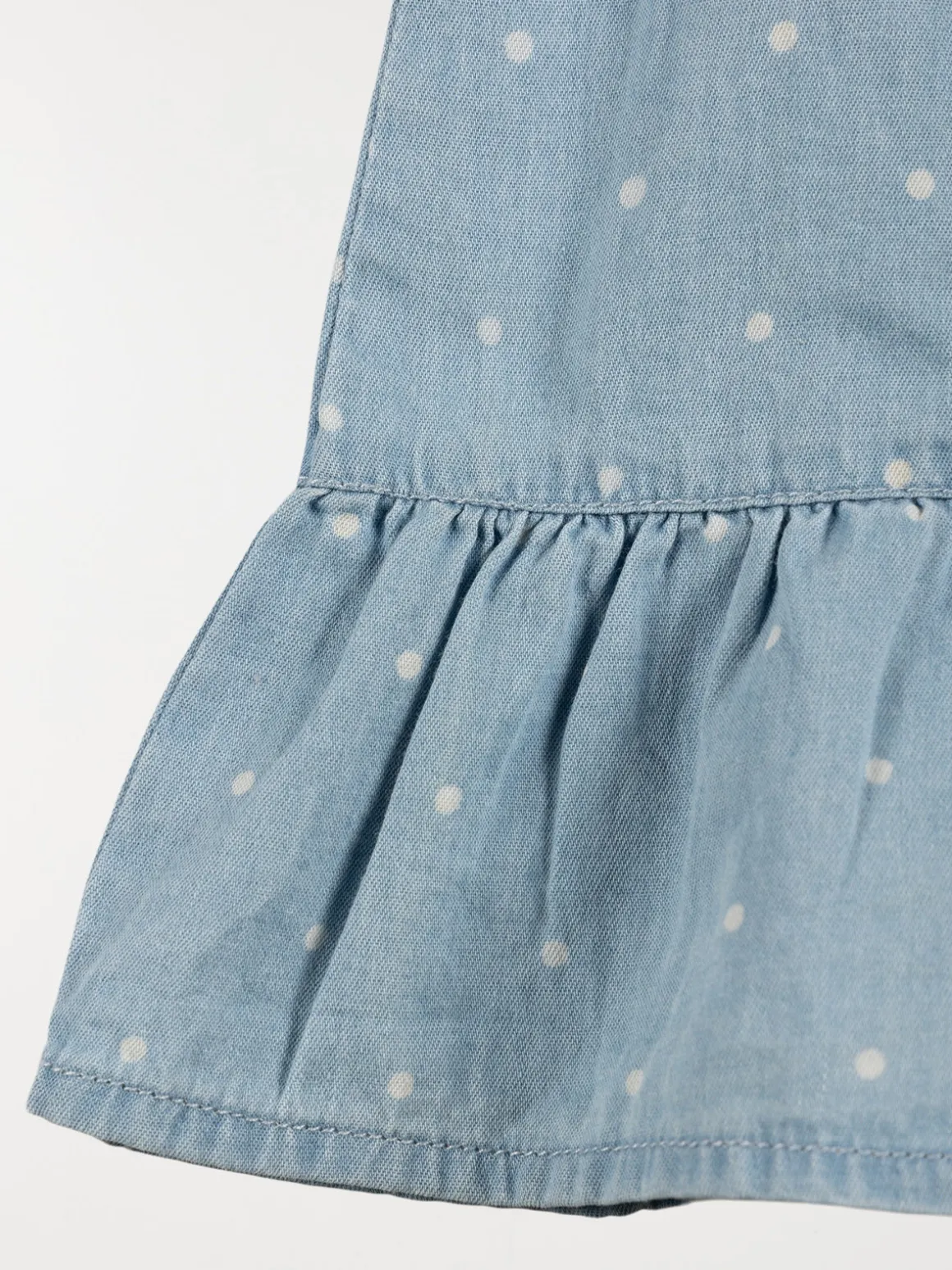Robe denim à pois fille (3-24M)