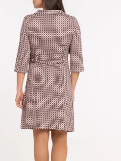 Robe effet portefeuille imprimée femme