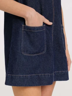 Robe en jean brut femme